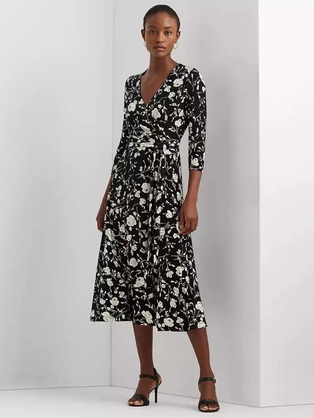 Lauren Ralph Lauren Carlyna 3/4 Sleeve Day Dress
